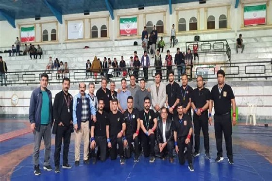 در جریان برگزاری مرحله فینال رقابت های لیگ کشتی فرنگی خردسالان باشگاههای خوزستان در اهواز: